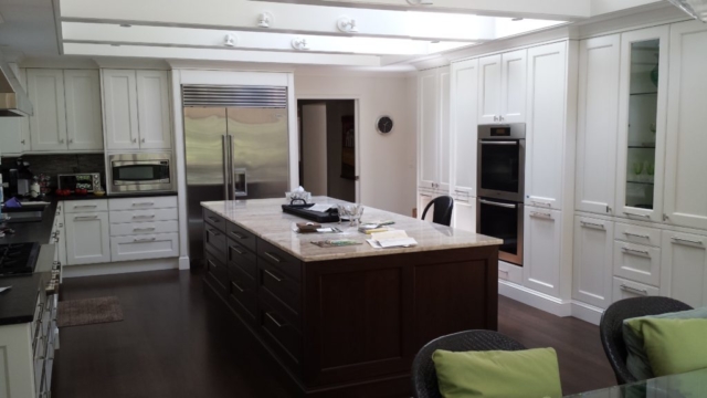 White and Brown Custom Kitchen