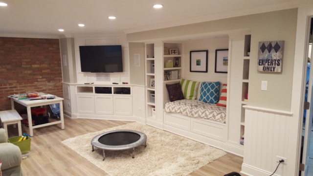 Built in Entertainment Center and Reading Nook