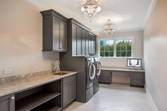 Grey Custom Cabinetry