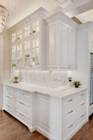 White Custom Kitchen Cabinetry